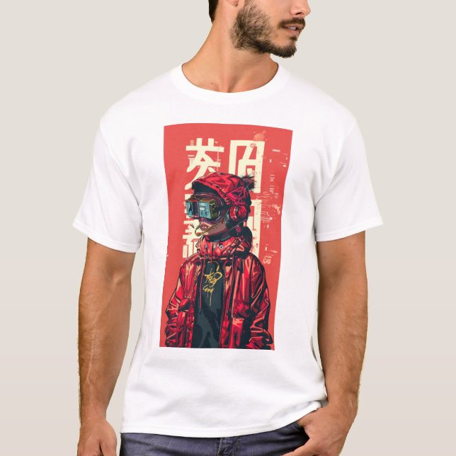 Camiseta Retro Anime MPC Music Player Billboard T-Shirt (Anverso)