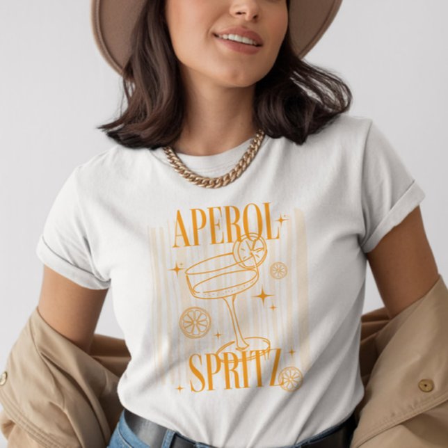 Camiseta Retro Aperol Spritz Gráfico de cócteles italianos (Subido por el creador)