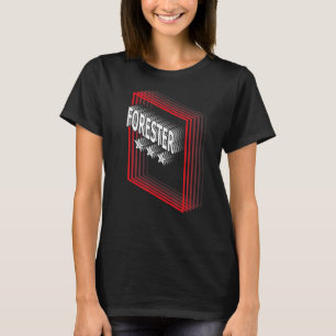 Camiseta Retro Apreciación de Título de Trabajo de Forester