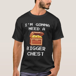 Camiseta Retro Arcade 8 bits Gaming Pixel Gamer Treasure Ch