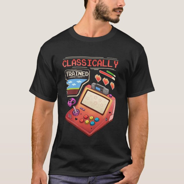 Camiseta Retro Arcade Gamer Pixel Art (Anverso)