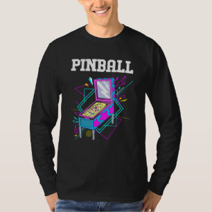 Camiseta Retro Arcade Games Vintage Pinball