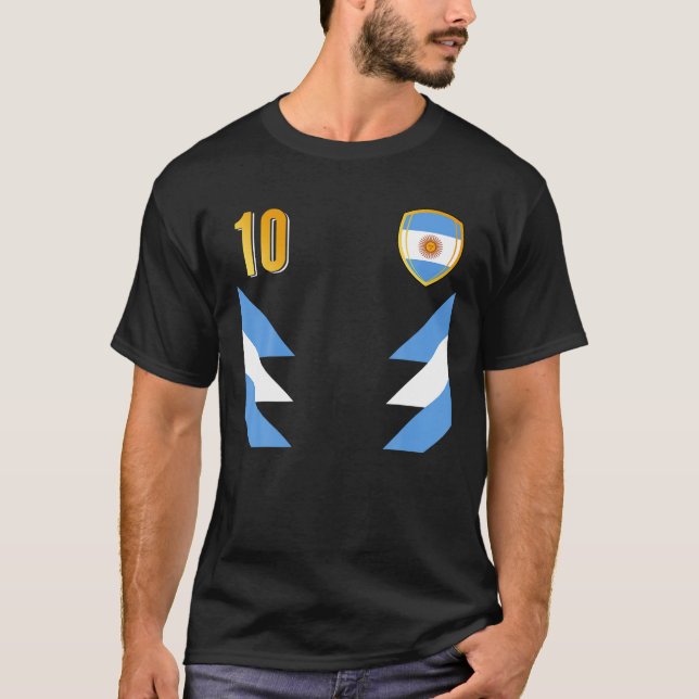 Camiseta Retro argentino de fútbol 10 jer (Anverso)