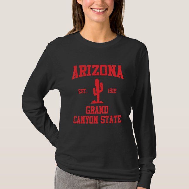 Camiseta Retro Arizona Grand Canyon State US National Park  (Anverso)