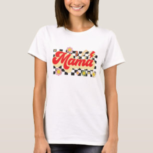 Camiseta Retro Arte de palabra Mama