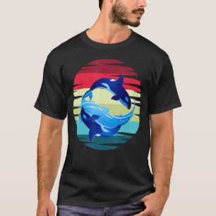 Camiseta Retro Asesino Ballena Animal Acuario Regalo Divi