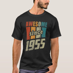 Camiseta Retro asombroso desde 1955 por 70 cumpleaños