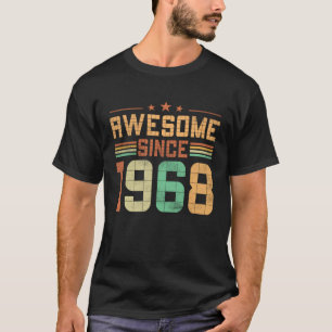 Camiseta Retro asombroso desde 1968 55º cumpleaños 55 años