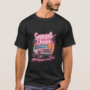 Camiseta Retro Atardecer Cazador Palma Vintage Sil