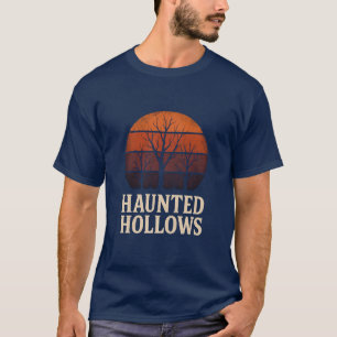 Camiseta Retro Atardecer de Hollows, Halloween del