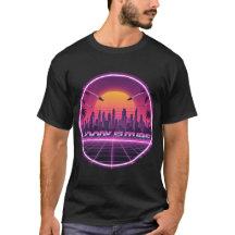 Camiseta Retro Atardecer Futuro Melancólico