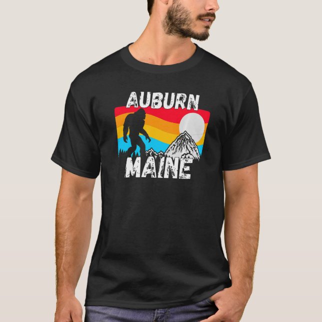 Camiseta Retro Auburn ME Maine City Apparte Souvenir 1 (Anverso)