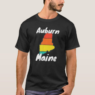 Camiseta Retro Auburn ME Maine City Apparvenir