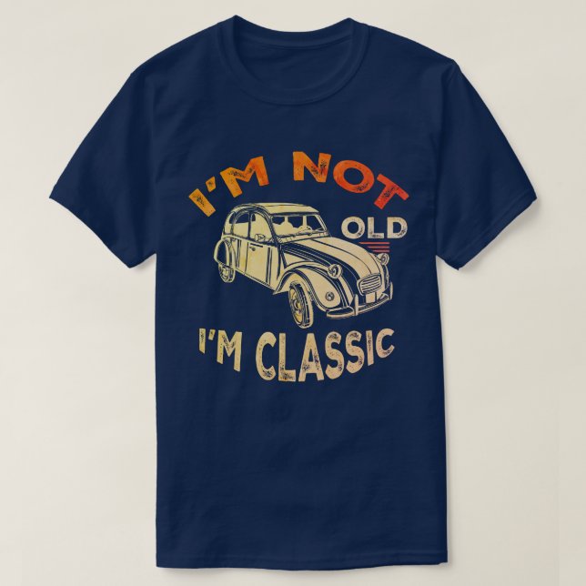 Camiseta Retro Auto Gift, Funny Classic Car Lover (Diseño del anverso)