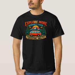 Camiseta Retro Aventura Camping