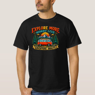 Camiseta Retro Aventura Camping