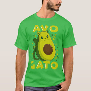 Camiseta RETRO AVOCADO CAT Classic TShirt