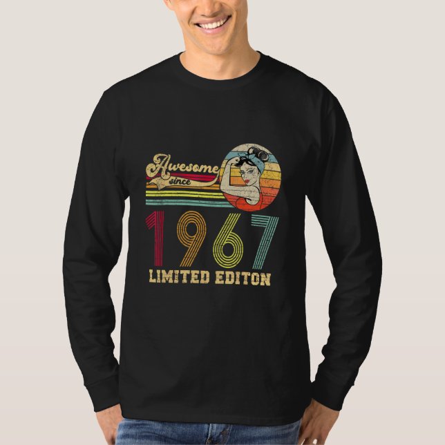 Camiseta Retro Awesome 1967 Editon 55th Birth (Anverso)