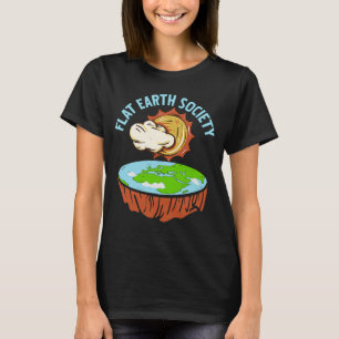 Camiseta Retro Awesome FLAT Earth Society Designs Present
