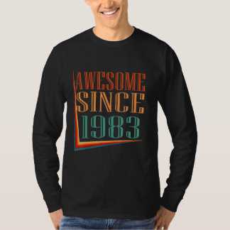 Camiseta Retro Awesome Since 1983 39th Birthday