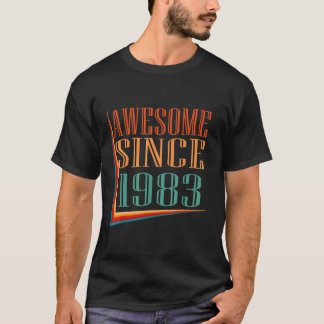 Camiseta Retro Awesome Since 1983 39th Birthday