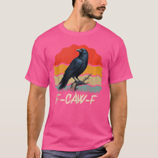 Camiseta Retro awF Black Bird Crow Funny Crow Bird Cawing G