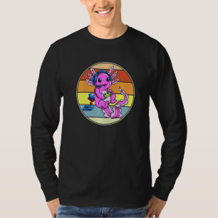 Camiseta Retro Axolotl Gaming Gamesolotl Mexicanum Gamer Bo