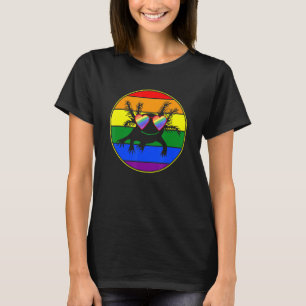 Camiseta Retro Axolotl Lover Lgbtq Studs Rainbow Lesbi