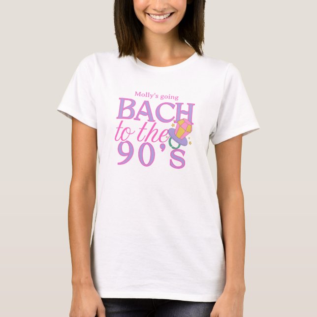 Camiseta Retro Bach a la despedida de soltera de los 90 (Anverso)