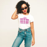 Camiseta Retro Bachelorette Party Bride T-Shirt<br><div class="desc">Celebre con estilo la novia con esta retro Chica camiseta de fin de semana que es perfecta para fiestas de soltera, sobre todo en Nashville! Presenta una popular frase "vamos chicas" con brotes de rosa y una gorra de vaquera de moda. Personalizar fácilmente los colores, tipos de letra, ubicación o...</div>