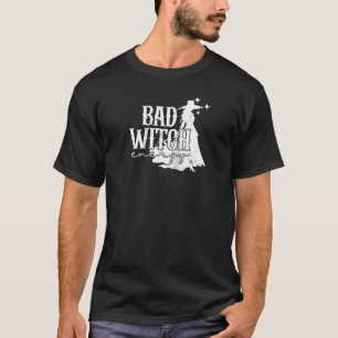 Camiseta Retro Bad Witch Energy Tocó Halloween Trick O T
