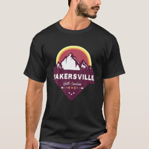 Camiseta Retro Bakersville Carolina del Norte NC Blue Ridge