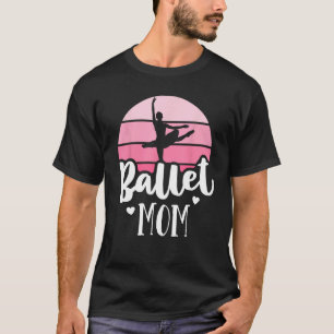 Camiseta Retro Ballet Mom Pink Ballerina Shirt Vintage Danc