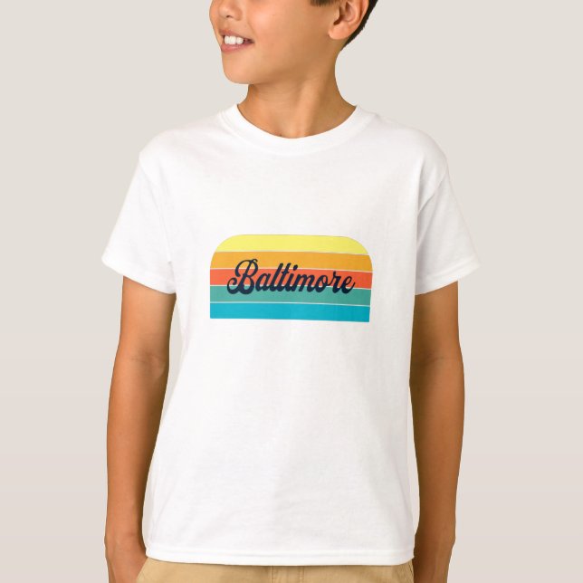 Camiseta Retro Baltimore T-Shirt (Anverso)