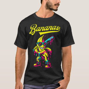 Camiseta Retro Bananero Lanza Popular Bana De Béisbol De Fr
