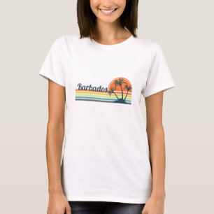 Camiseta Retro Barbados Sunset