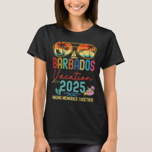 Camiseta Retro Barbados Vacation 2025 Recuerdos que coincid