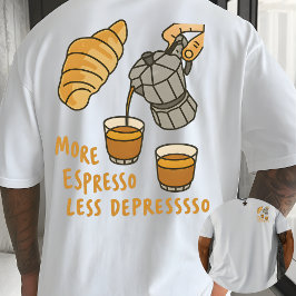 Camiseta Retro Barista Graphic Tee – Coffee Addict Design