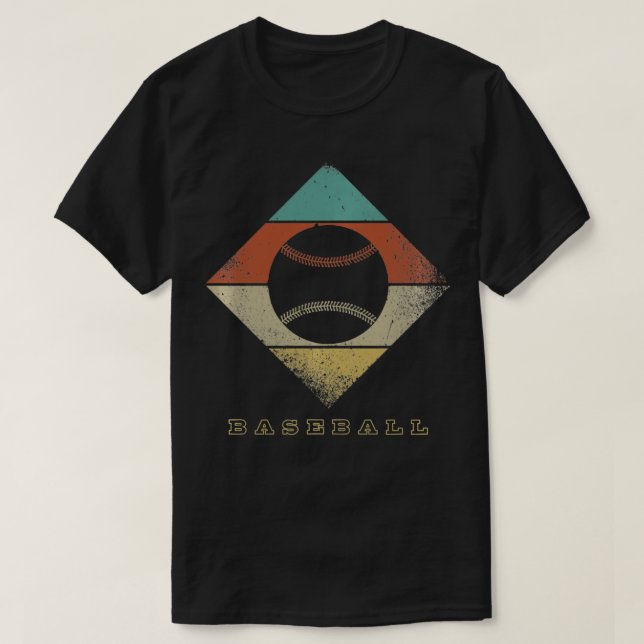 Camiseta Retro Baseball 1960's 1970's Style Baseball Pullov (Diseño del anverso)