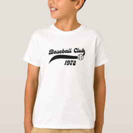Camiseta Retro Baseball Club T-Shirt Design 