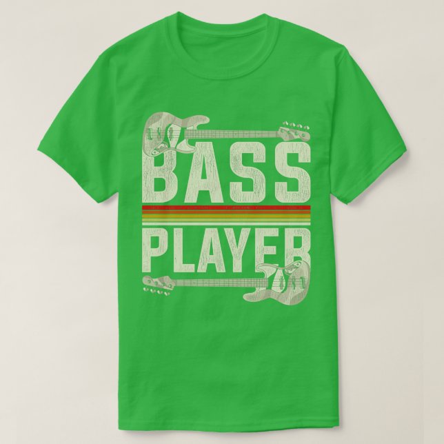 Camiseta Retro Bass Player BAssistance (Diseño del anverso)