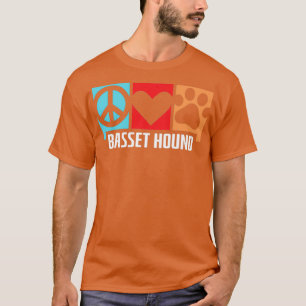 Camiseta Retro Basset Hound Regalo Perro Paw Animal Lover P