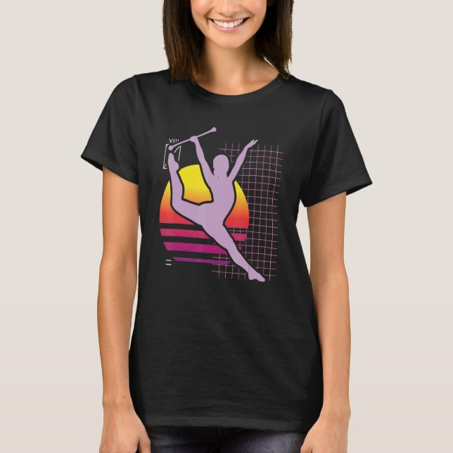 Camiseta Retro Baton Twirling Majorette Baton Twirler (Anverso)