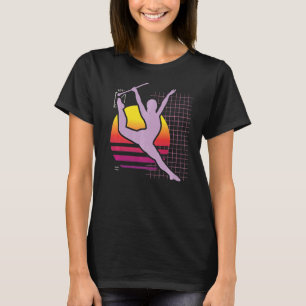 Camiseta Retro Baton Twirling Majorette Baton Twirler 1