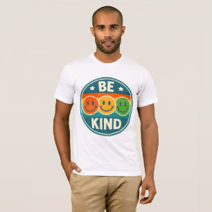 Camiseta Retro Be Kind Smiley Face T-Shirt
