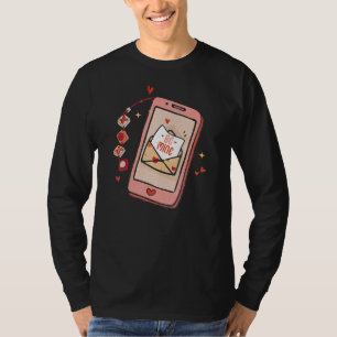 Camiseta Retro Be Mine Celulares Love Heart Happy Valentin