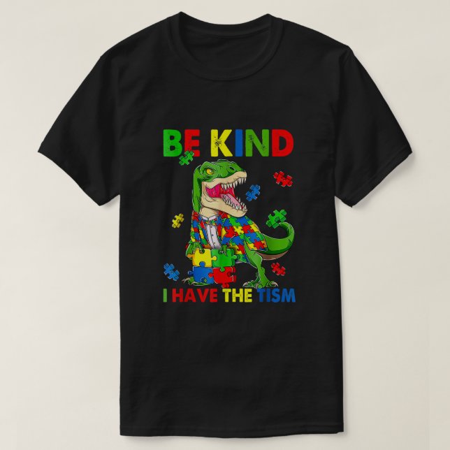 Camiseta Retro Be Tengo La Conciencia Del Autismo Del Tísmo (Diseño del anverso)
