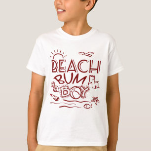 Camiseta Retro Beach Bum Boy T shirt