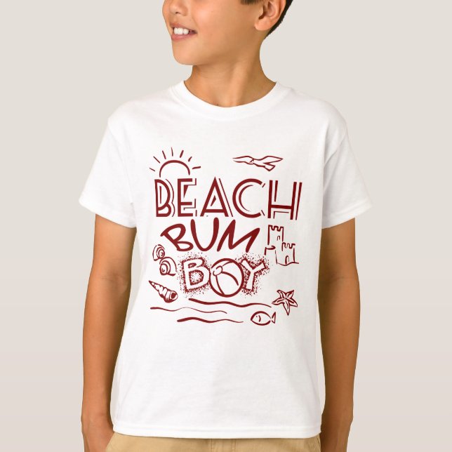 Camiseta Retro Beach Bum Boy T shirt (Anverso)