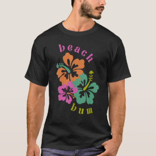 Camiseta Retro Beach Bum Coconut Chica Summer Beach Paradis